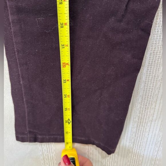 Gloria Vanderbilt Women Jeans Size 8S Burgundy Maroon Purple Slimming Stretch - Picture 6 of 8